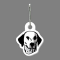 Zippy Clip - Dalmatian Dog (Head) Tag W/ Clip Tab